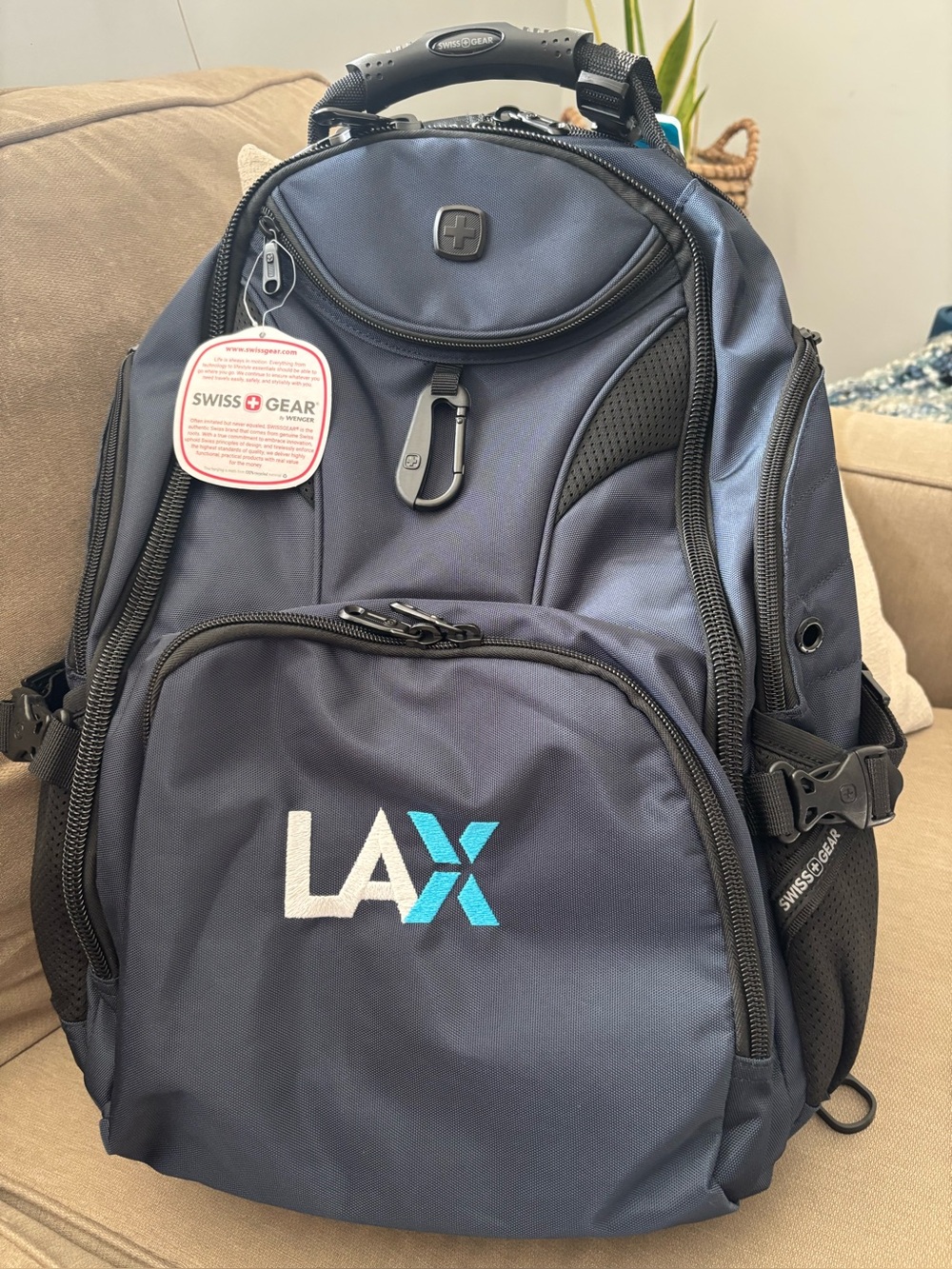 SWISSGEAR Navy Blue LAX Travel Backpack